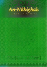Image of An-Nabighah : Jurnal pendidikan dan pembelajaran Bahasa Arab
