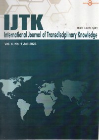 Image of IJTK : International Journal of Transdiciplinary Knowledge