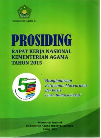 Image of Prosiding Rapat Kerja Nasional Kementrian Agama Tahun 2015
