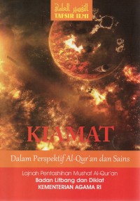 Image of Tafsir Ilmi : Kiamat dalam perspektif Al-Qur'an dan sains